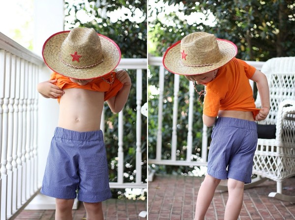 Cách may quần short mùa hè cho bé trai